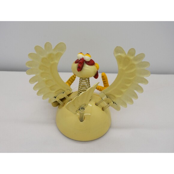 Tim Twinkler Animal Wobblers Don't Know Squats Yellow Metal Chicken - Picture 2 of 4